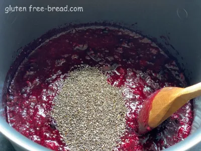 Chia Seed Jam with Frozen Fruit