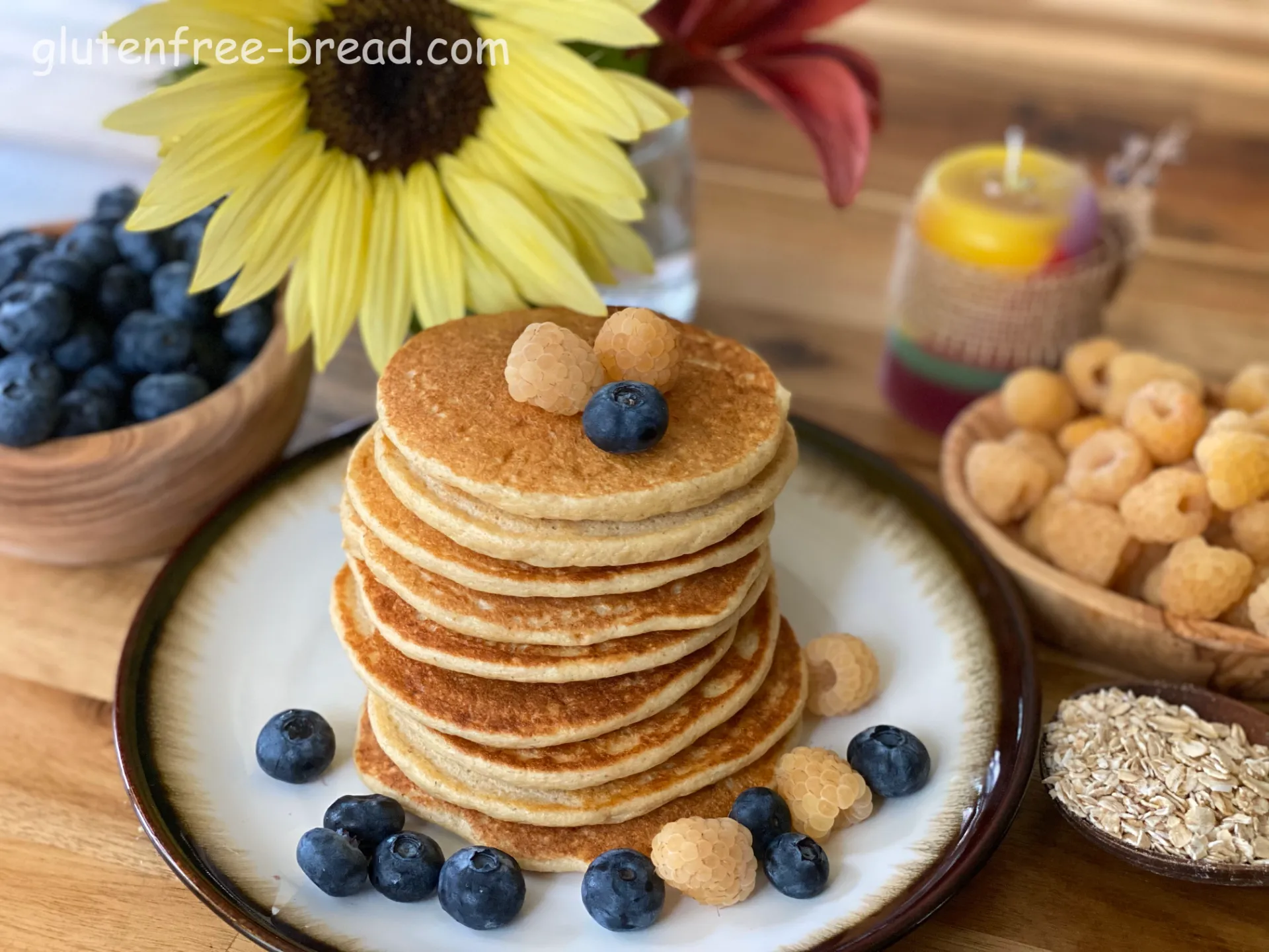 Cottage Cheese Oats Pancakes