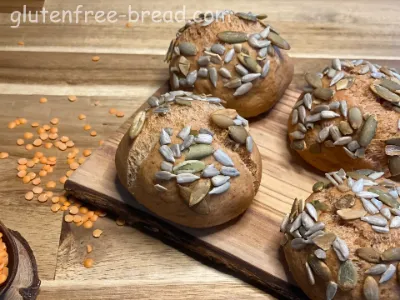 Red Lentil Bread Rolls