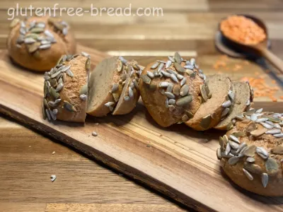 Red Lentil Bread Rolls