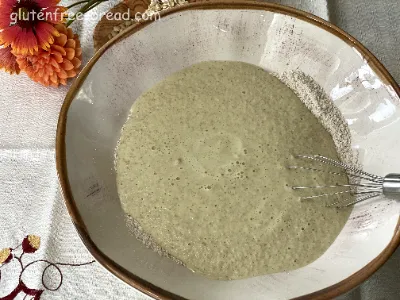 Lentil Oat Bread with Baking Powder