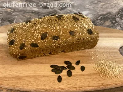 Quinoa PsylliumHusk Chiaseeds Bread