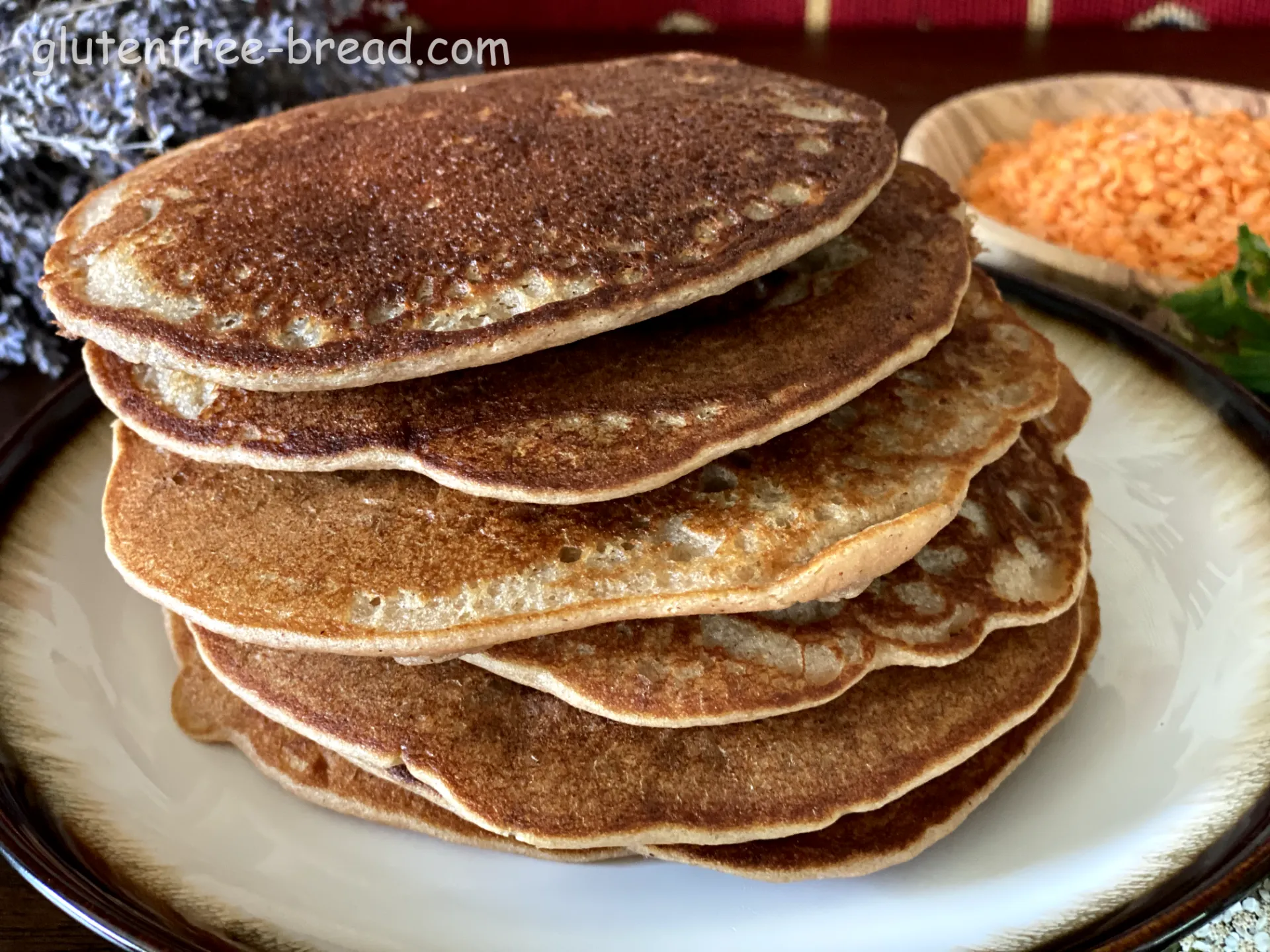 Red Lentil Vegan Pancakes