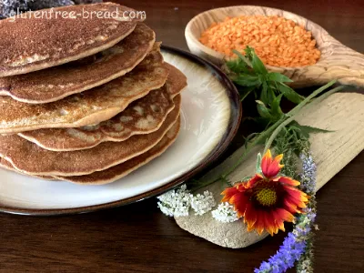 Red Lentil Vegan Pancakes