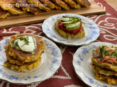 Vegan Corn Zucchini Fritters